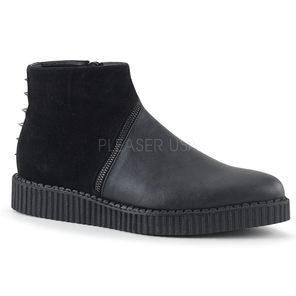 Mens Platform Pointed Toe Ankle Boot Creeper Shoes